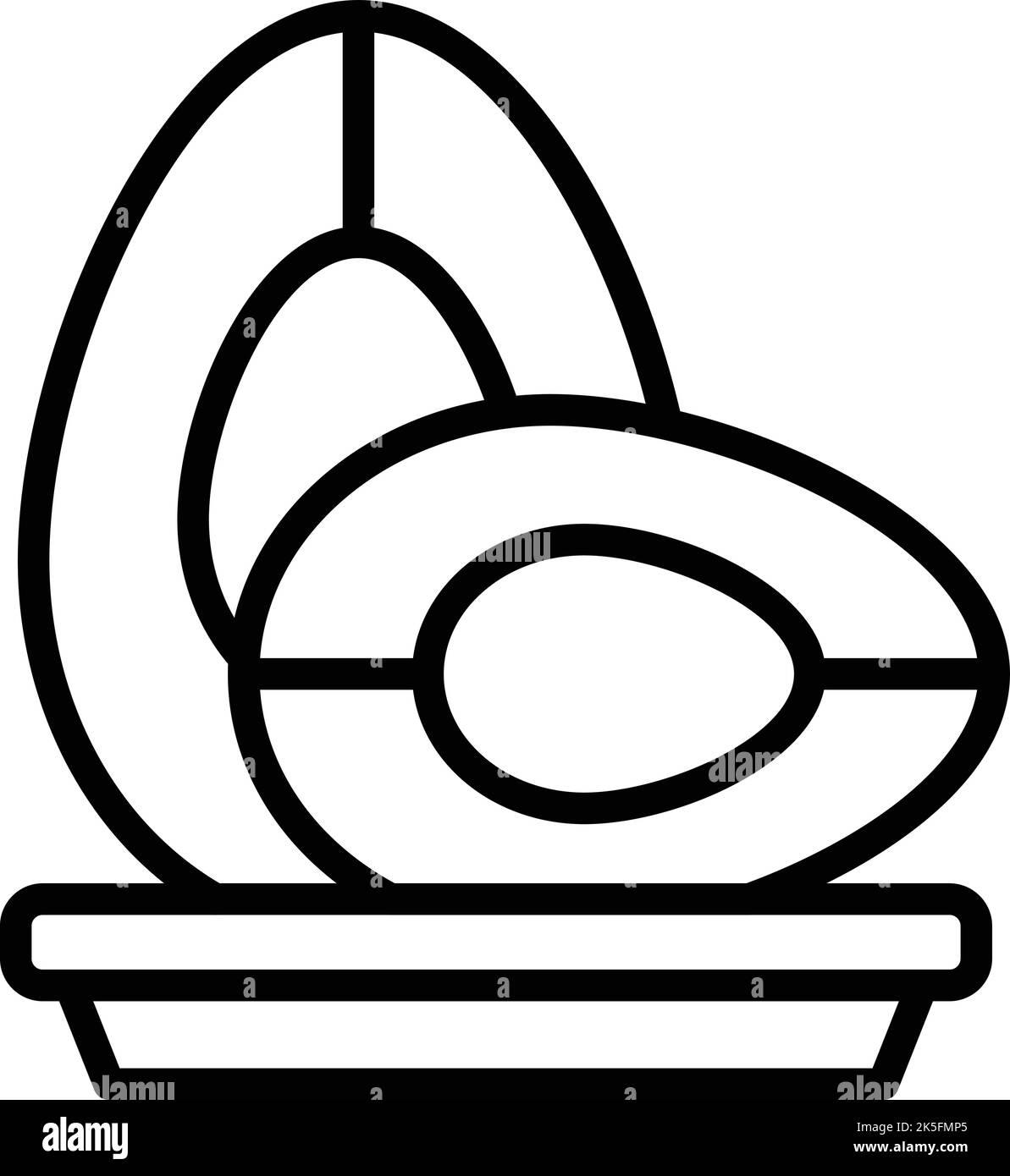 Vecteur de contour d'icône de fruit d'avocat. Plat cuit. Plats cuits au four Illustration de Vecteur Vecteur de contour d'icône de fruit d'avocat. Plat cuit. Plats cuits au four Illustration de Vecteur
