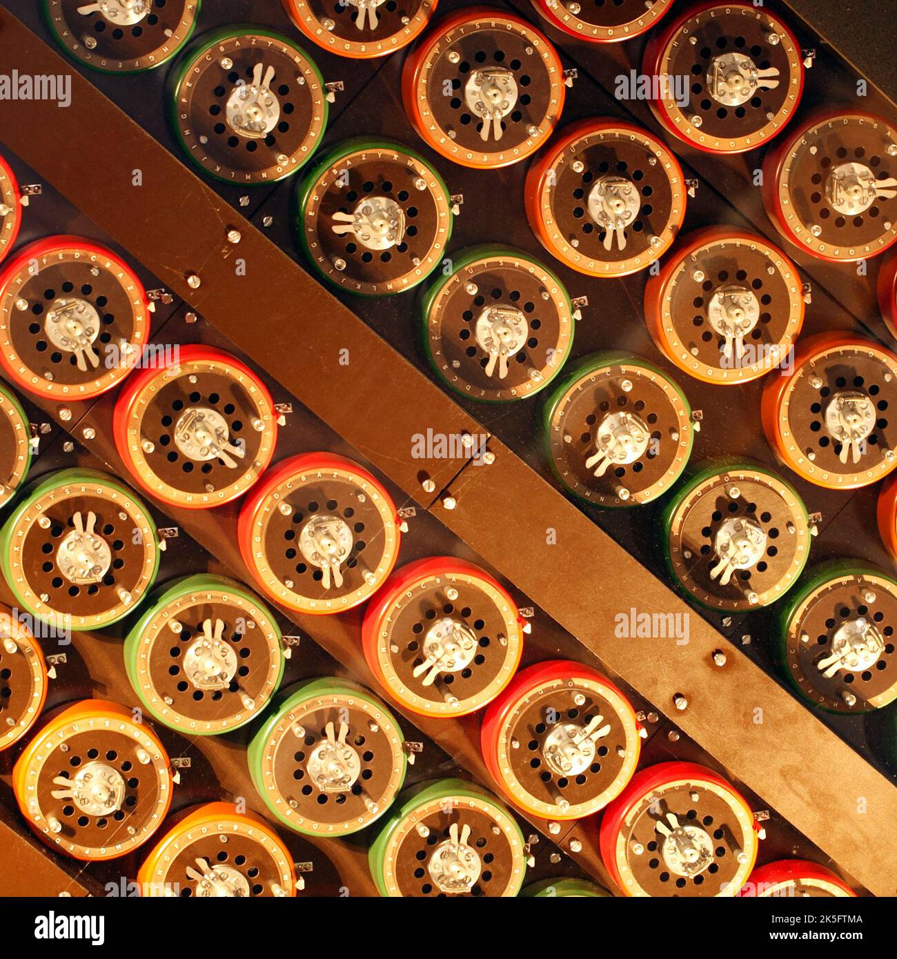 La New British Bombe, un dispositif électromécanique utilisé pour décoder la machine allemande Enigma. Calculé 17 576 variations possibles d'Enigma en 12 minutes Banque D'Images
