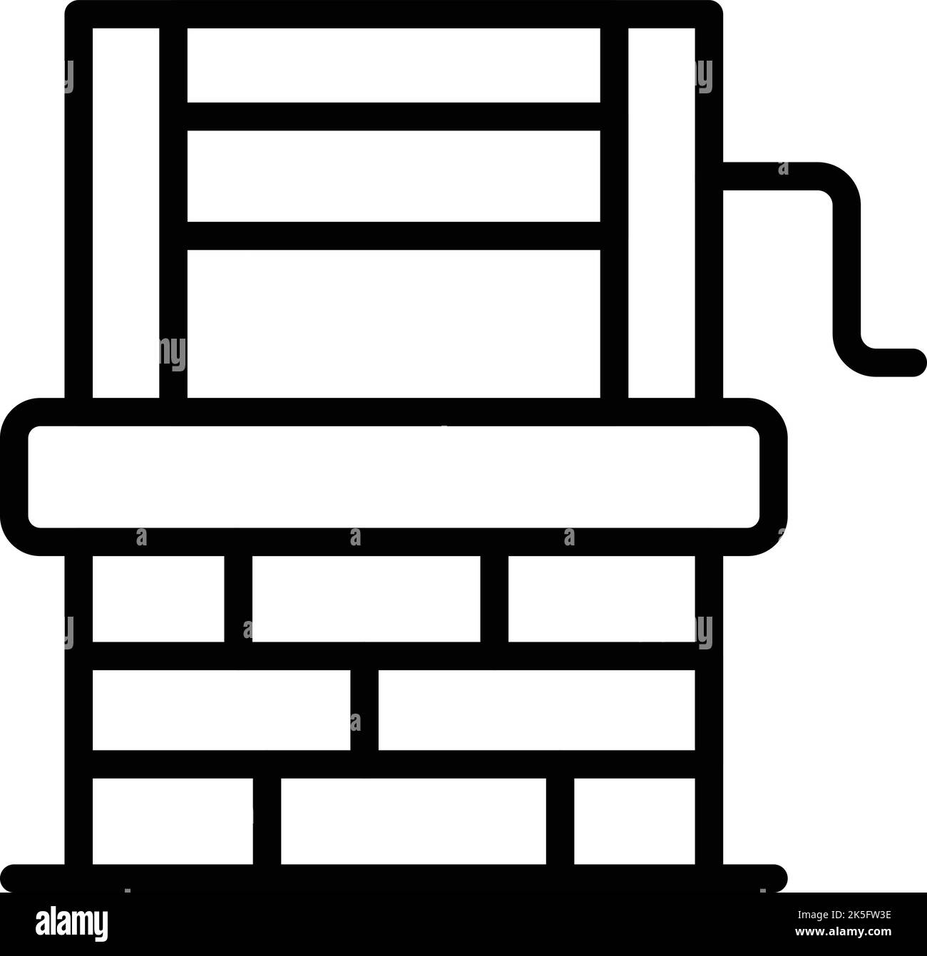 Vecteur de contour de l'icône de l'ELL de sable. Désert arabe. Camp dubaï Illustration de Vecteur