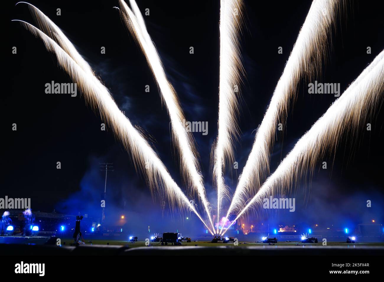 Feux d'artifice à Adélaïde, Australie méridionale Banque D'Images