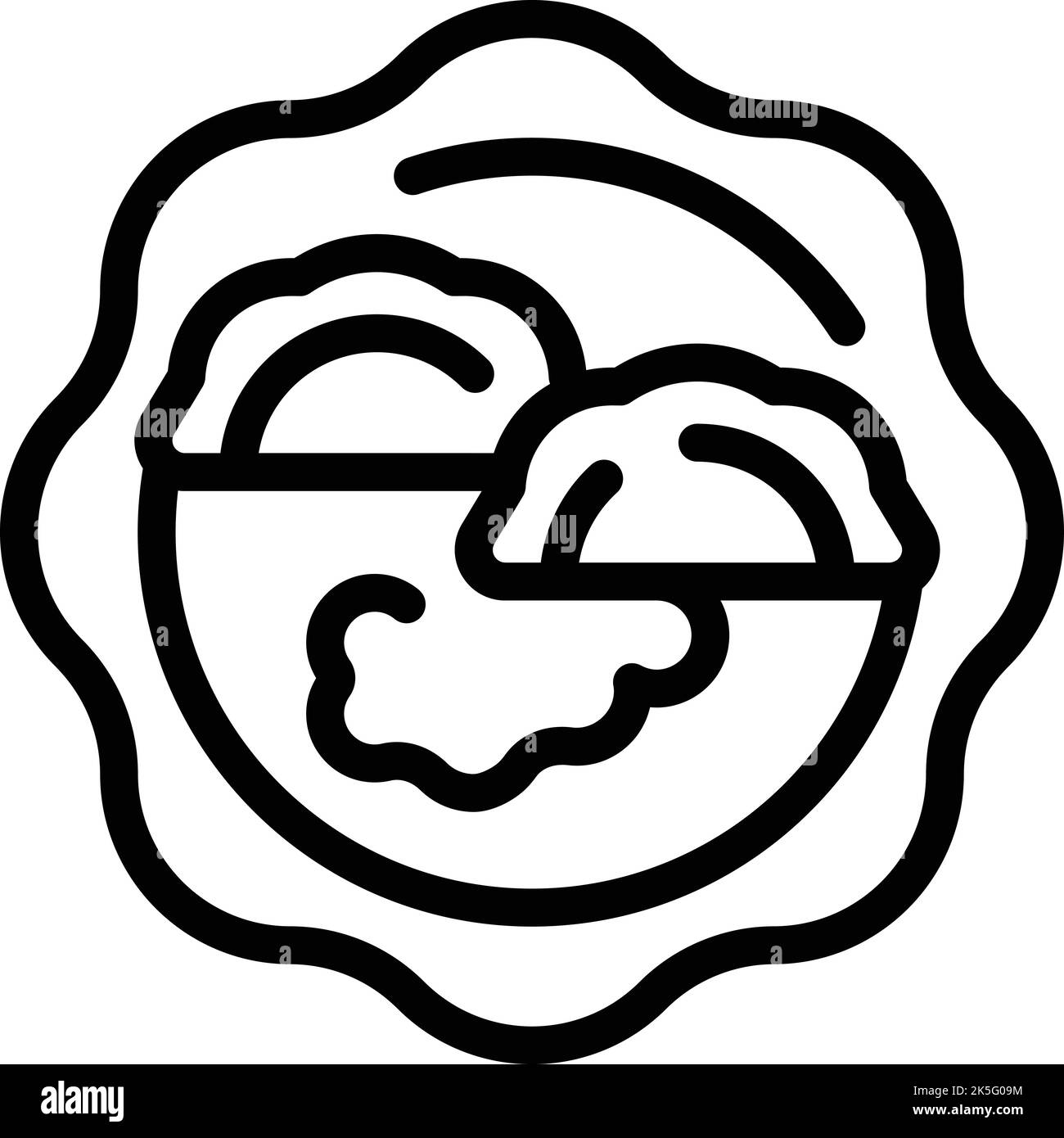 Vecteur de contour de l'icône alimentaire de la Pologne. Horizon de la ville. Carte polonaise Illustration de Vecteur