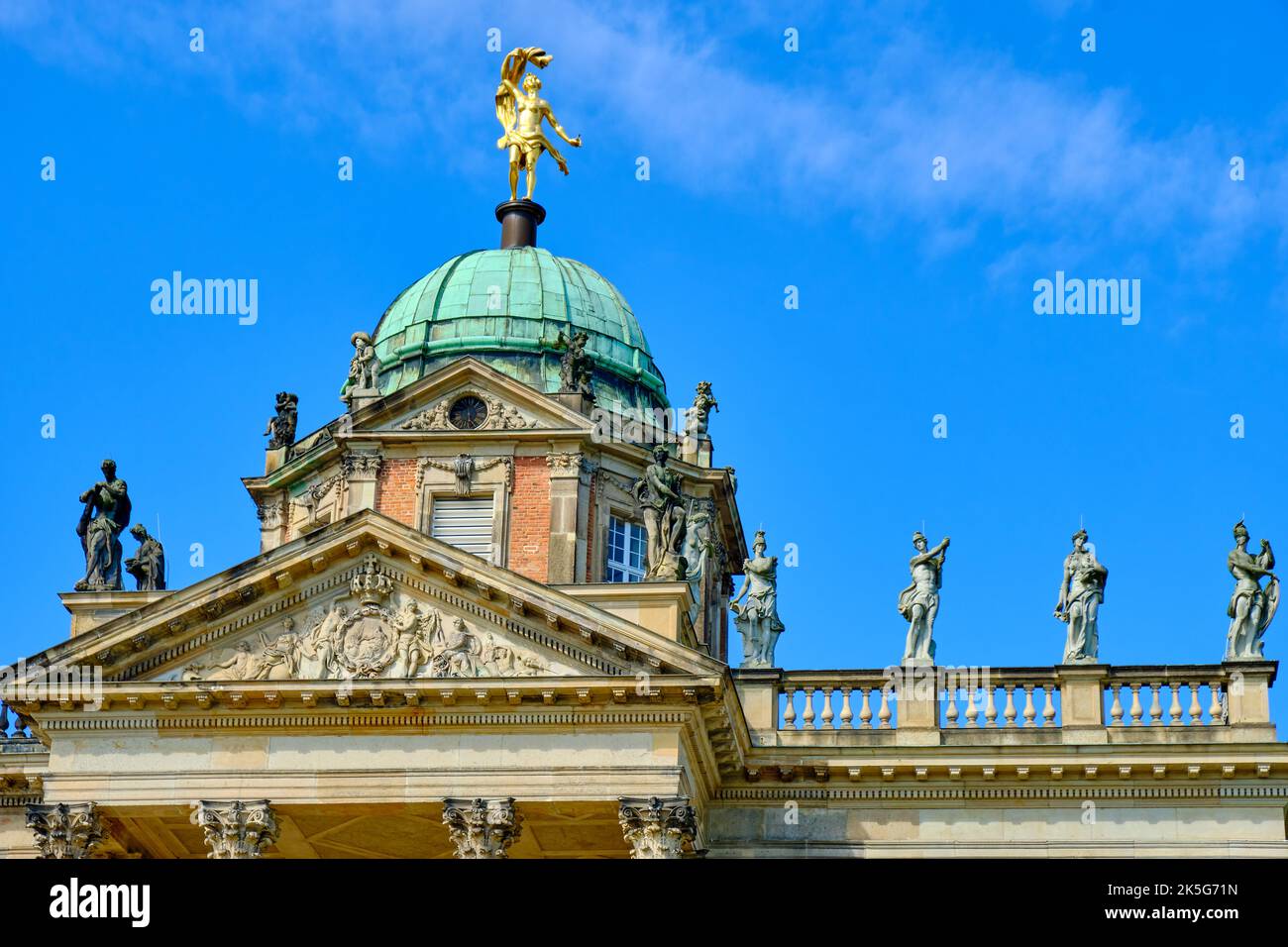 Université de Potsdam, Campus Neues Palais, Parc Sanssouci, Potsdam, Brandebourg, Allemagne. Banque D'Images