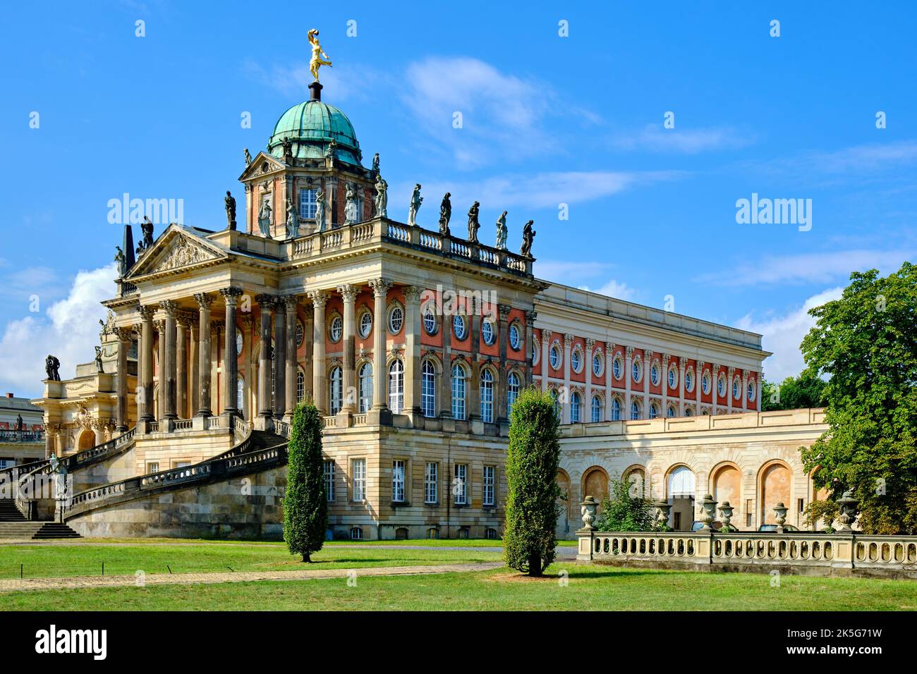 Université de Potsdam, Campus Neues Palais, Parc Sanssouci, Potsdam, Brandebourg, Allemagne. Banque D'Images