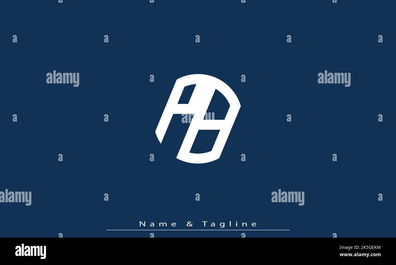 Lettres de l'alphabet initiales Monogram logo PB , BP Illustration de Vecteur