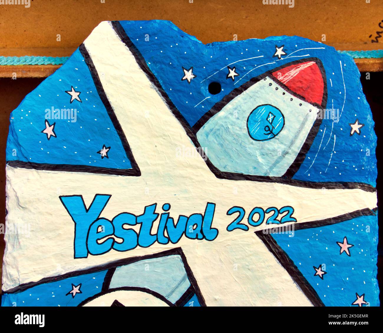Glasgow, Écosse, Royaume-Uni 8th octobre 2022. Yestival Independence Rally une combinaison de 50 groupes indépendants différents a tenu un événement de musique et de discours à George Square aujourd'hui à la date de la conférence snp. Crédit Gerard Ferry/Alay Live News Banque D'Images Glasgow, Écosse, Royaume-Uni 8th octobre 2022. Yestival Independence Rally une combinaison de 50 groupes indépendants différents a tenu un événement de musique et de discours à George Square aujourd'hui à la date de la conférence snp. Crédit Gerard Ferry/Alay Live News Banque D'Images