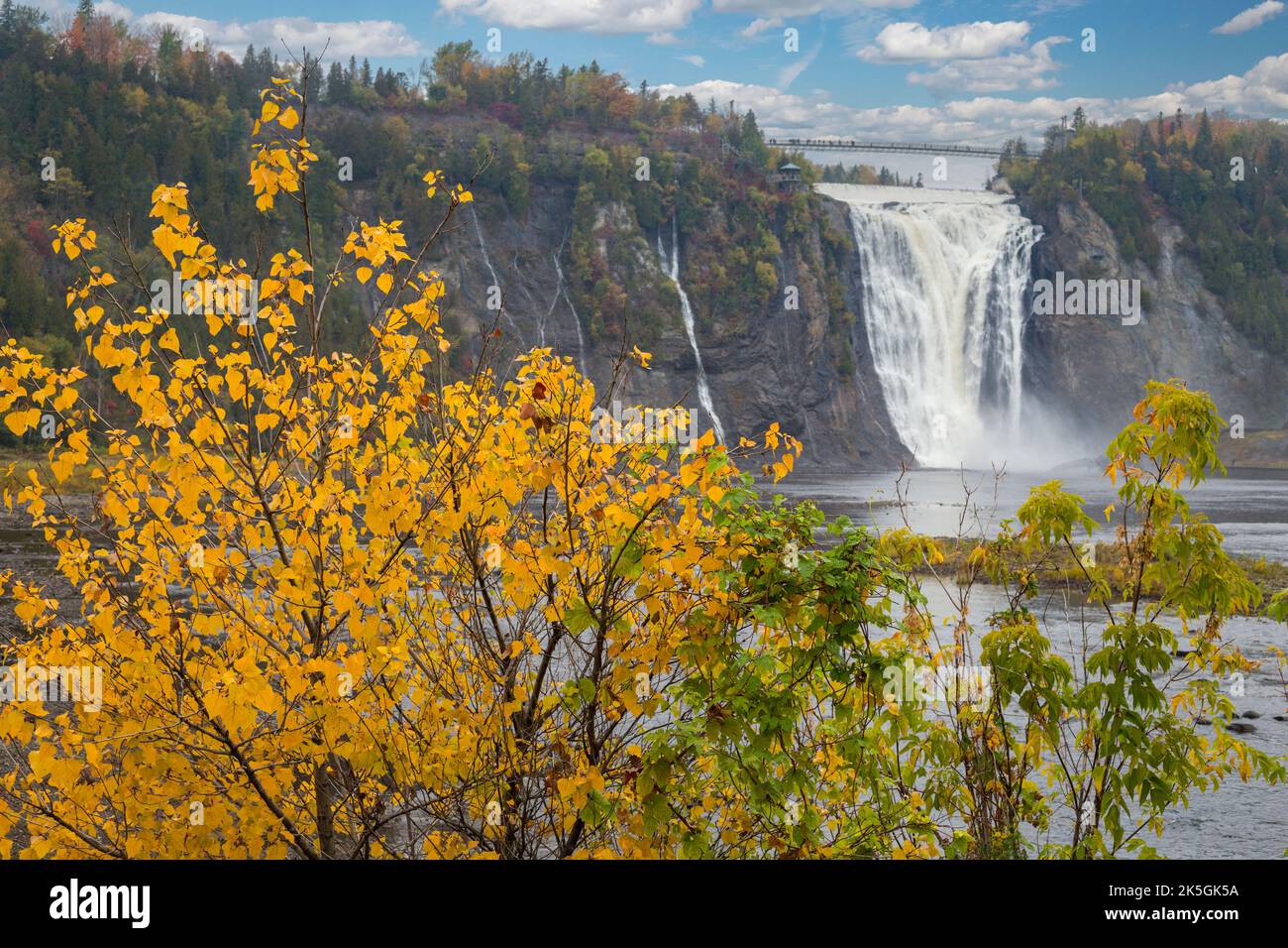 Québec, Canada. Chutes Montmorency. Banque D'Images