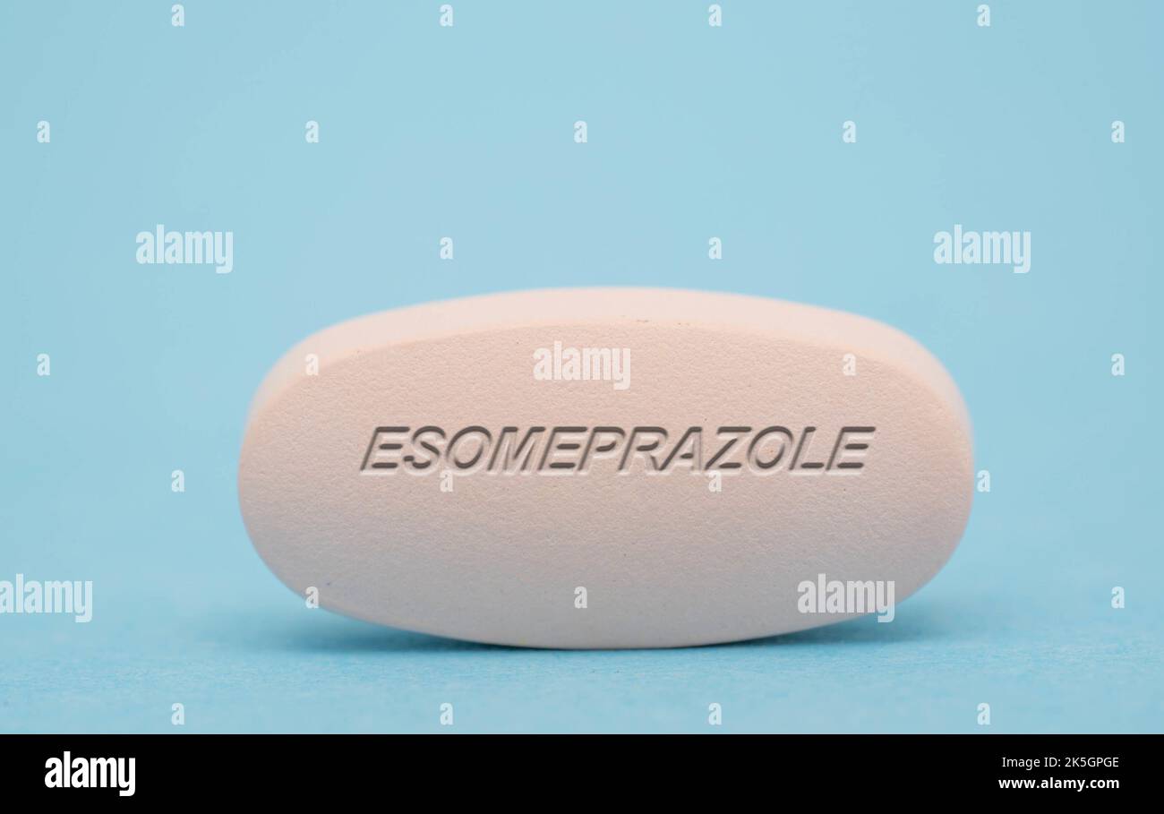 Pilule d'esoméprazole, image conceptuelle. Banque D'Images