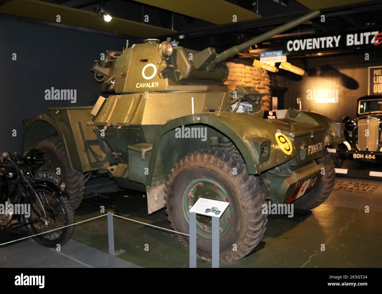 Voiture blindée Daimler 1943. Banque D'Images