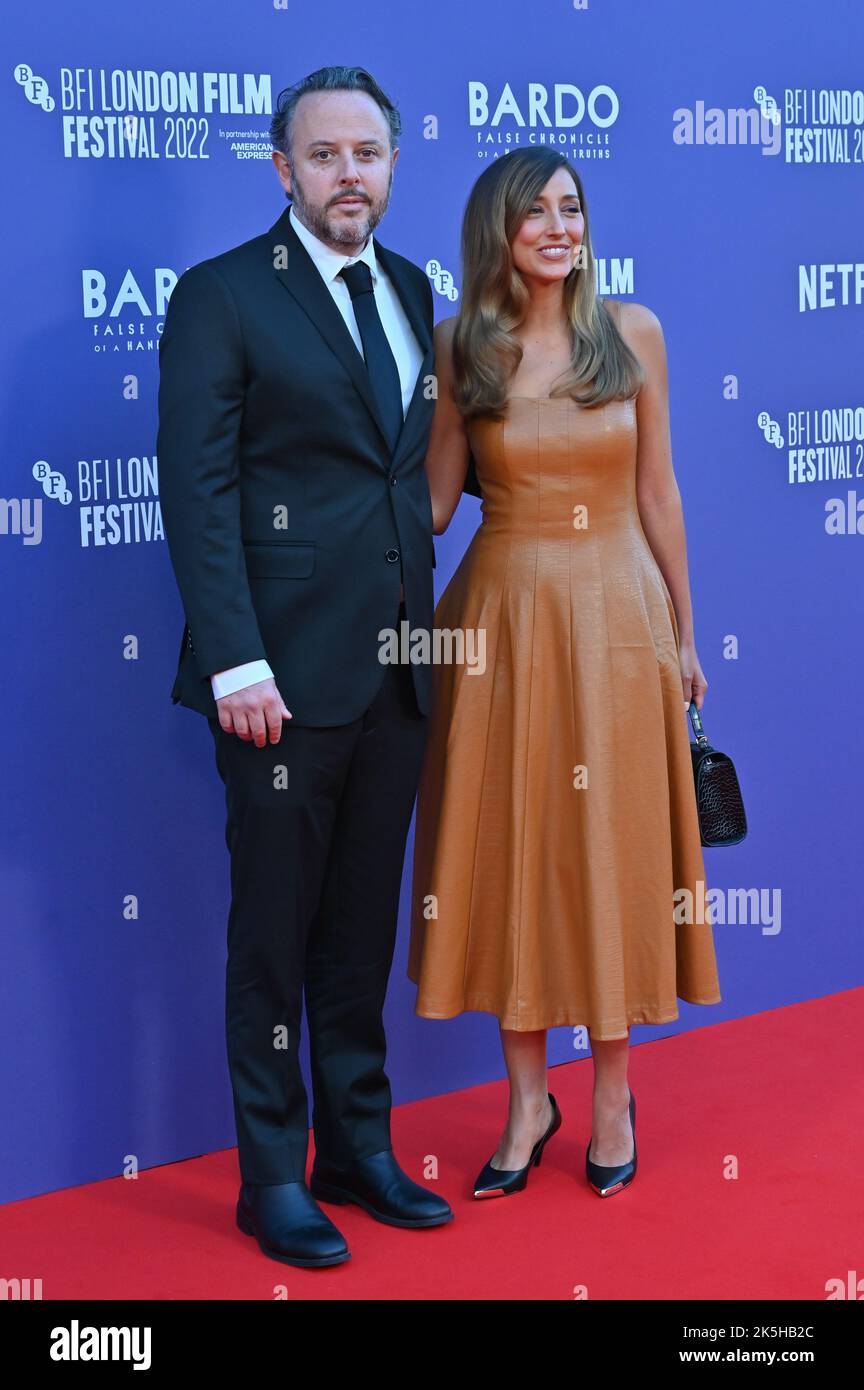 Londres, Royaume-Uni. 8th octobre 2022. Stacy Perskie Kaniss arrive À BARDO (False Chronicle of a poignée of Truths) - première britannique du BFI London film Festival’s 2022 le 8th octobre 2022 à la South Bank, Royal Festival Hall, Londres, Royaume-Uni. Crédit : voir Li/Picture Capital/Alamy Live News Banque D'Images