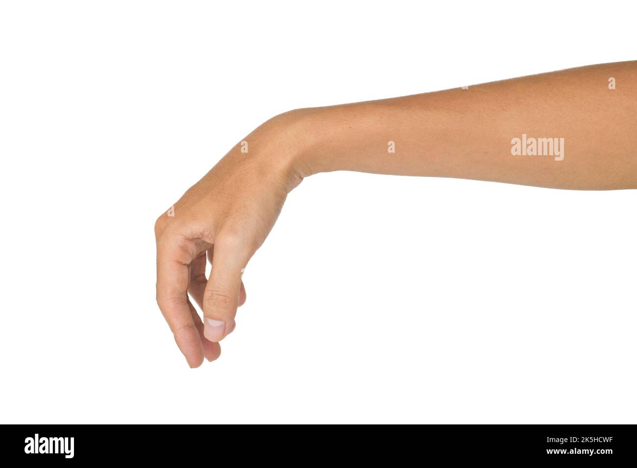 Lésion du nerf radial ou chute du poignet d'un homme asiatique du Myanmar. Banque D'Images