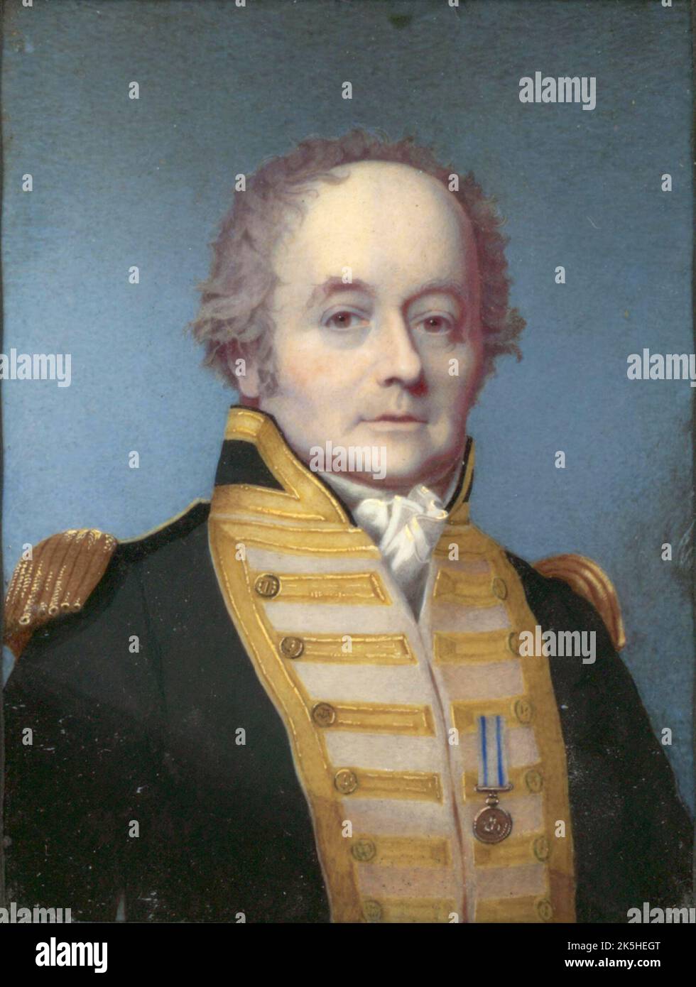 Vice-amiral William Bligh (1754 – 1817) officier de la Marine royale et administrateur colonial. Portrait d'Alexander Huey (1814) la mutinerie sur le HMS Bounty a eu lieu en 1789 lorsque le navire était sous son commandement Banque D'Images