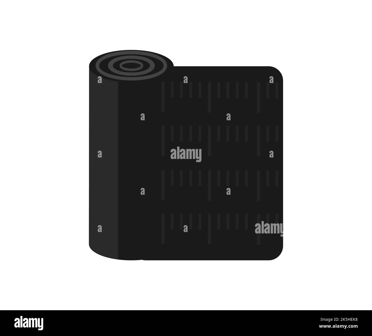 Piles d'imperméabilisation à membrane laminée avec logo en bande. Construction procédé de construction de nouveau toit en bois sur bois cadre maison conception vectorielle. Illustration de Vecteur