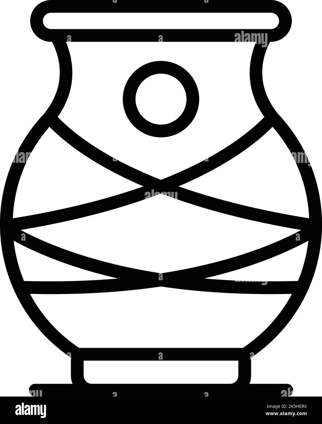 Vase indien icône vectorisation. Roulez vers l'ouest. Le tourisme du ciel Illustration de Vecteur