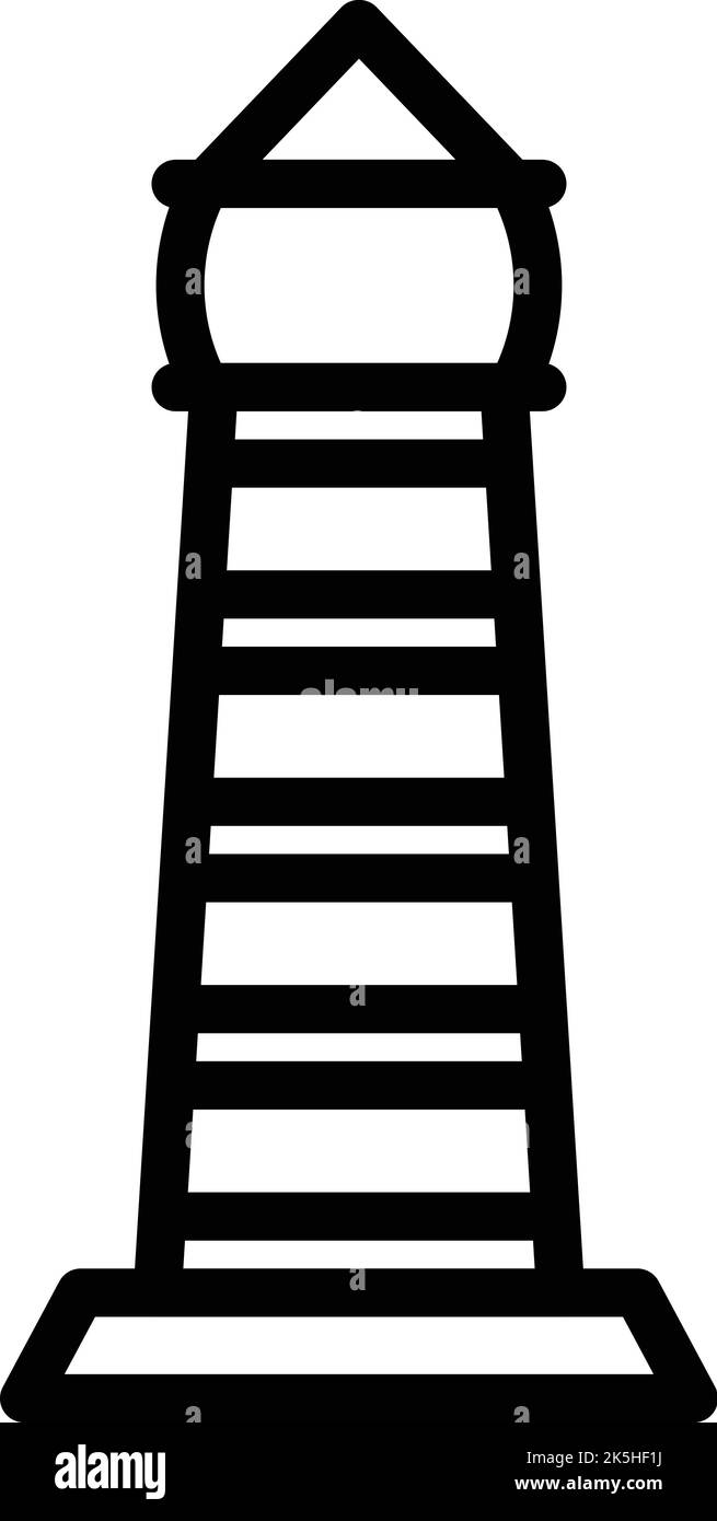 Vecteur de contour de l'icône de la tour du temple. Horizon népalais. Ville culturelle Illustration de Vecteur Vecteur de contour de l'icône de la tour du temple. Horizon népalais. Ville culturelle Illustration de Vecteur