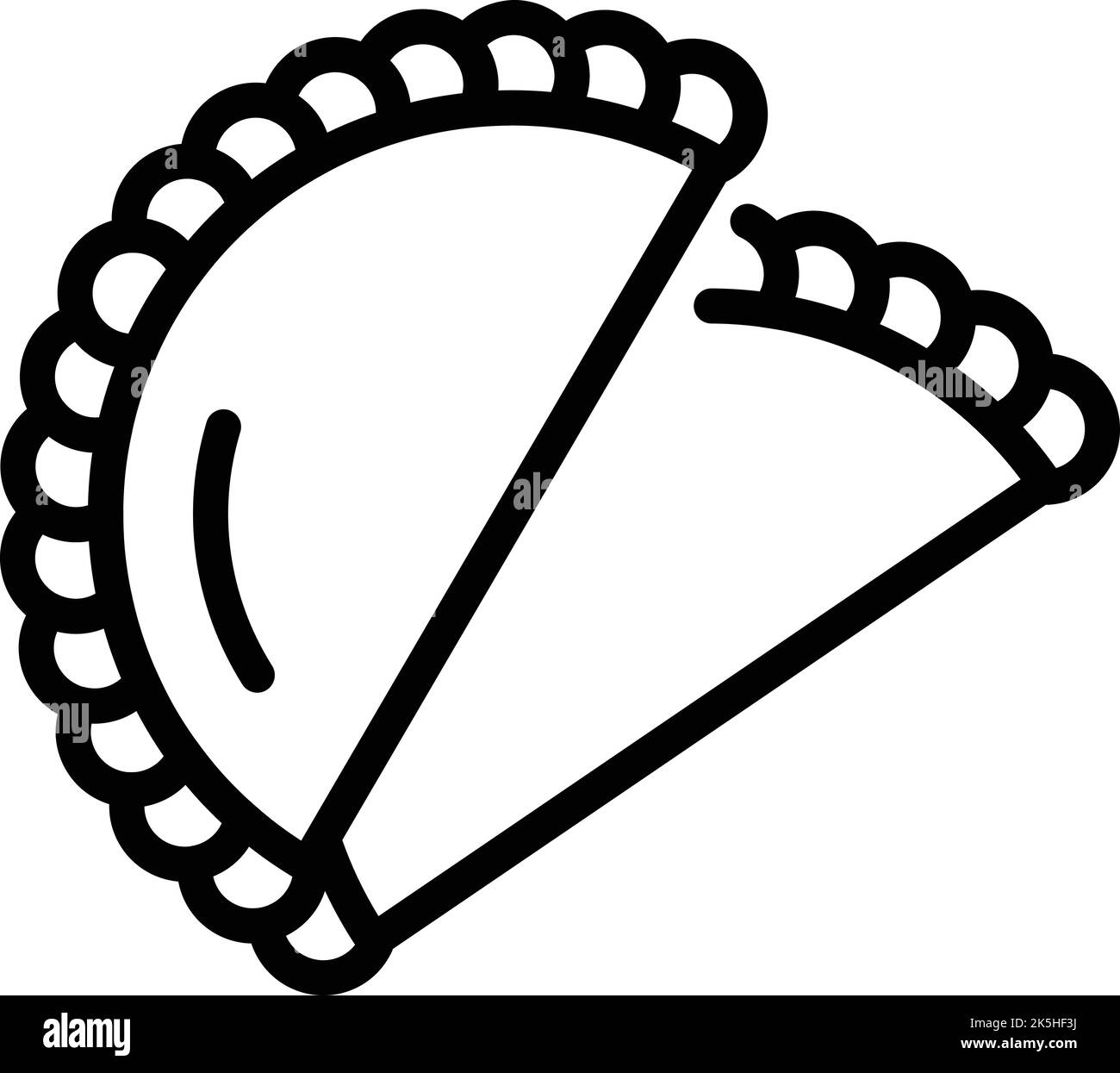 Icône indienne de boulangerie vectorisation. Ville kolkata. Site touristique Illustration de Vecteur