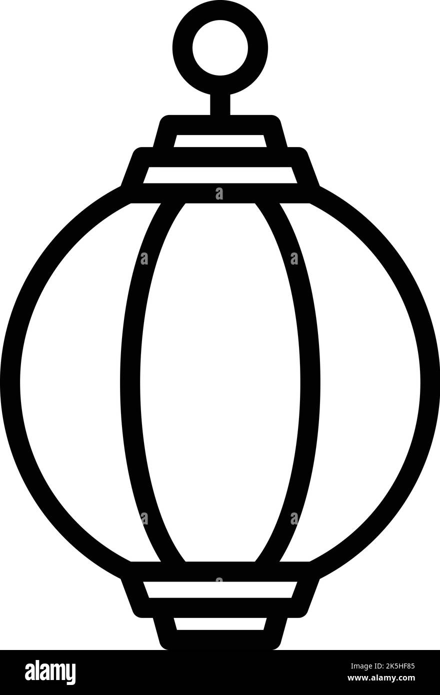 Vecteur de contour d'icône de feu de route. Skyline inde. Ciel ouest Illustration de Vecteur