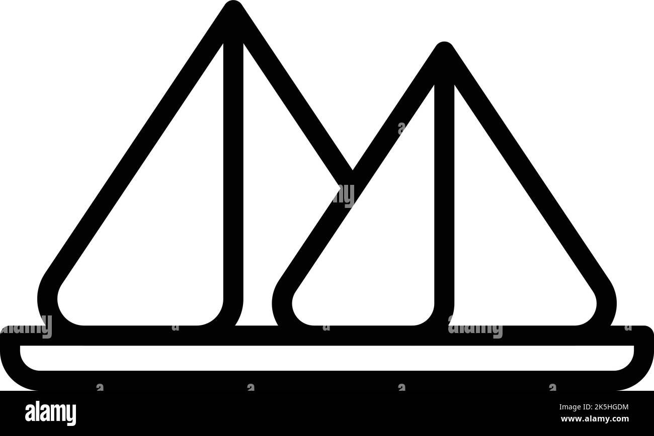 Vecteur de contour d'icône de navires indiens. Bengale inde. Monument de voyage Illustration de Vecteur