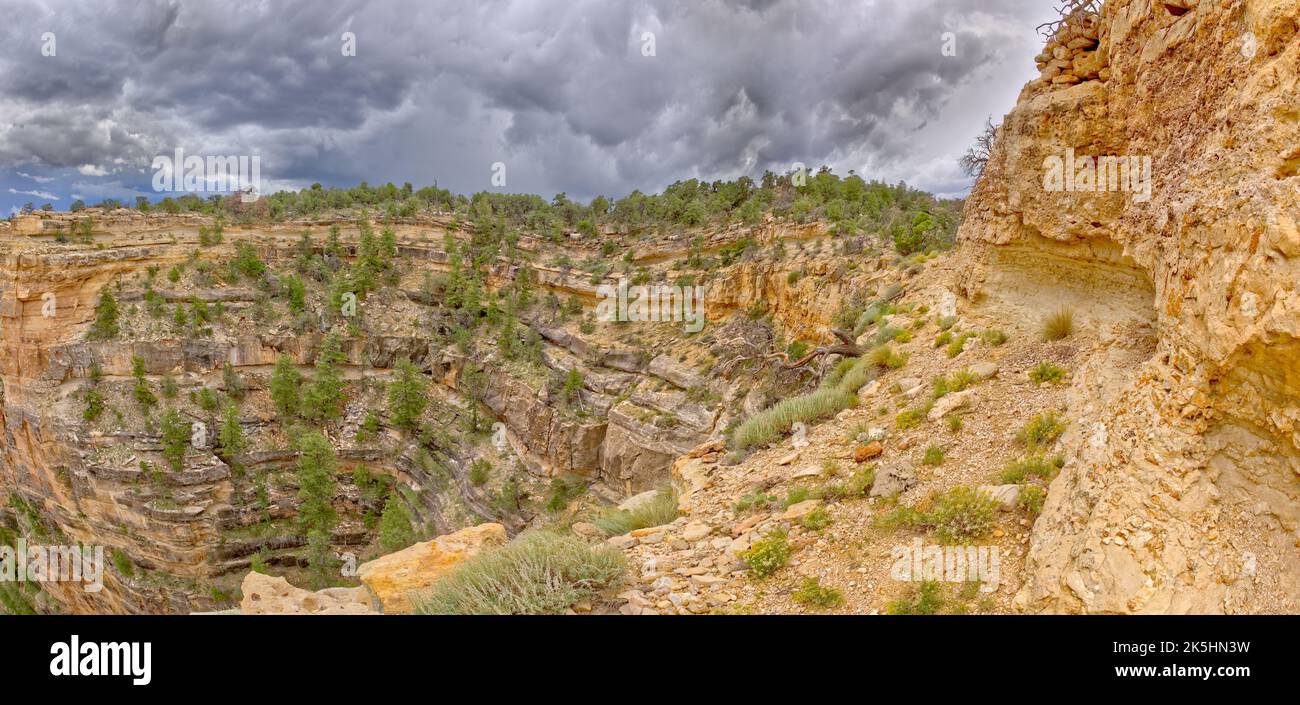 Tempête approchant le parc national du Grand Canyon, Arizona, États-Unis Banque D'Images