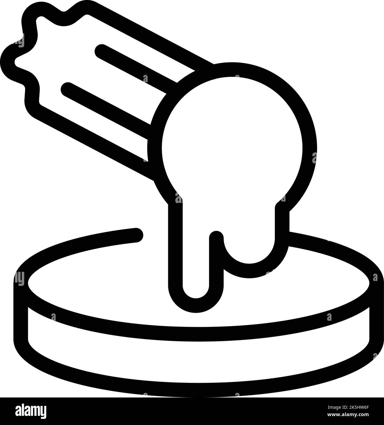 Vecteur de contour de l'icône de churro mexicain. Dessert de l'Espagne. Cuisine espagnole Illustration de Vecteur