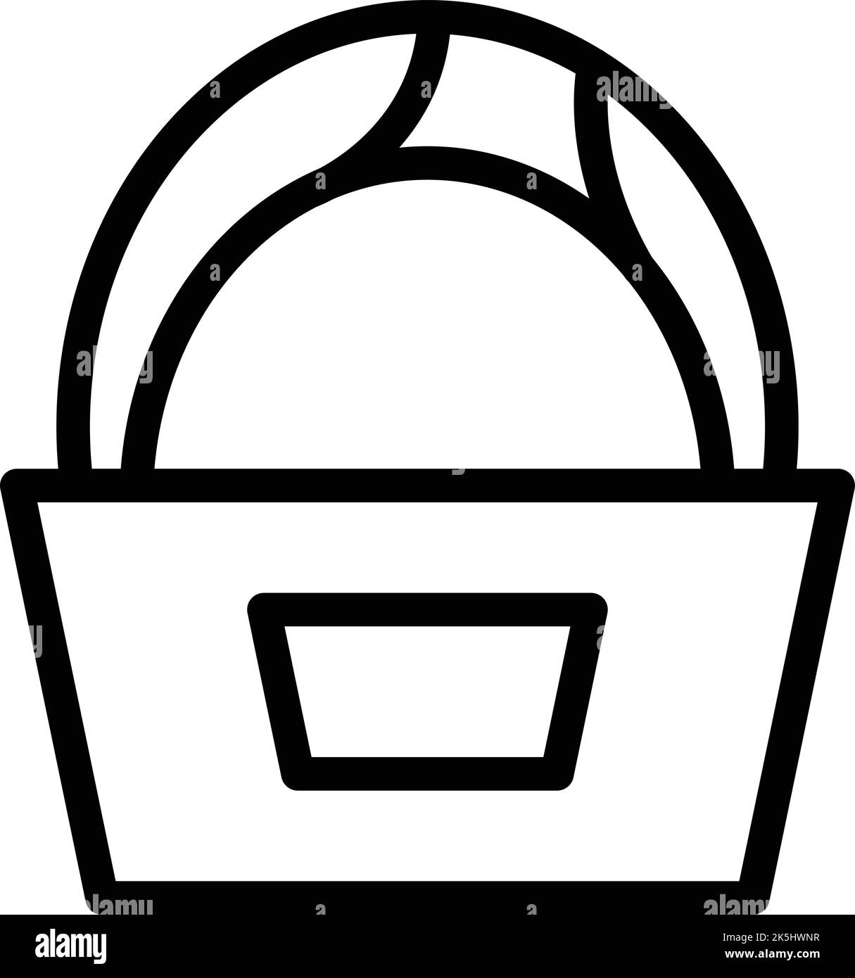 Vecteur de contour d'icône de churro caramel. Cuisine espagnole. Pâtisserie espagne Illustration de Vecteur