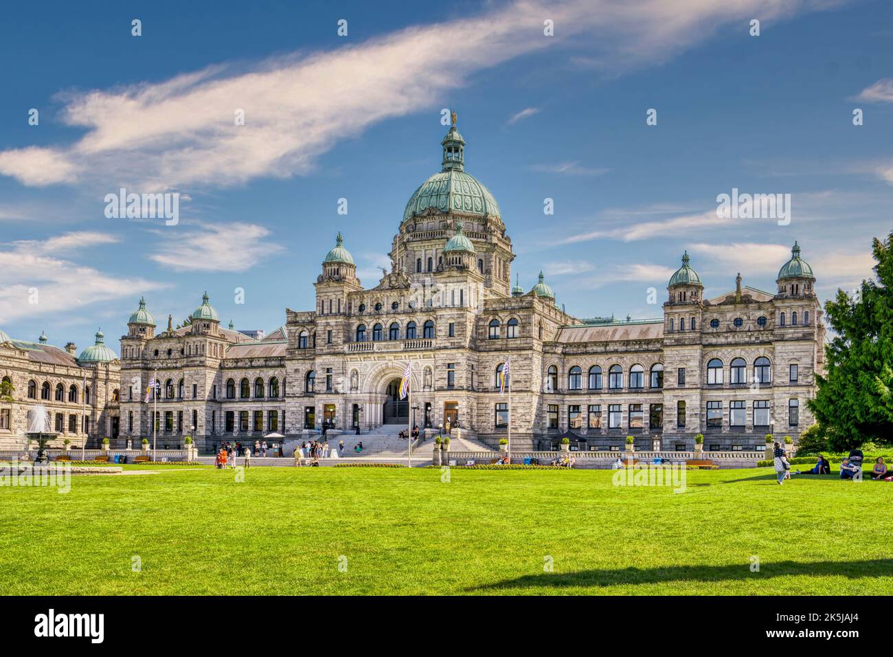 L'édifice du Parlement de la Colombie-Britannique, à Victoria, au Canada. Banque D'Images