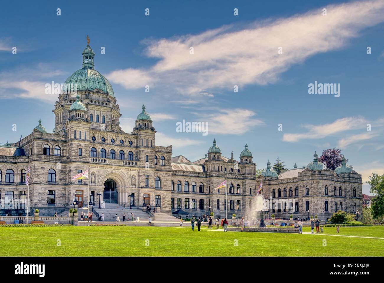 L'édifice du Parlement de la Colombie-Britannique, à Victoria, au Canada. Banque D'Images