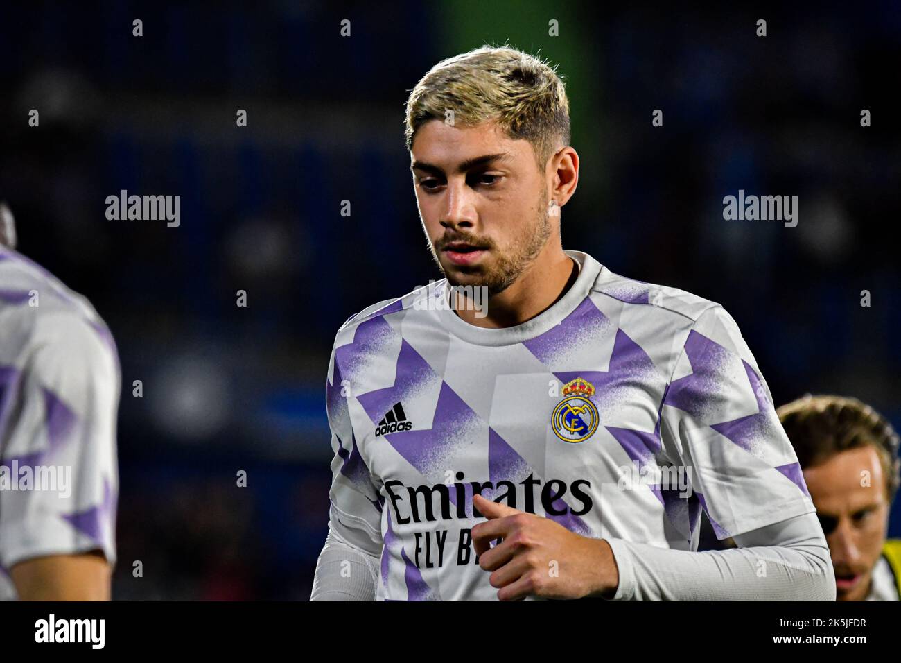 Ou Regarder Le Match Real Madrid GETAFE, ESPAGNE - OCTOBRE 8: FEDE Valverde du Real Madrid CF pendant le
