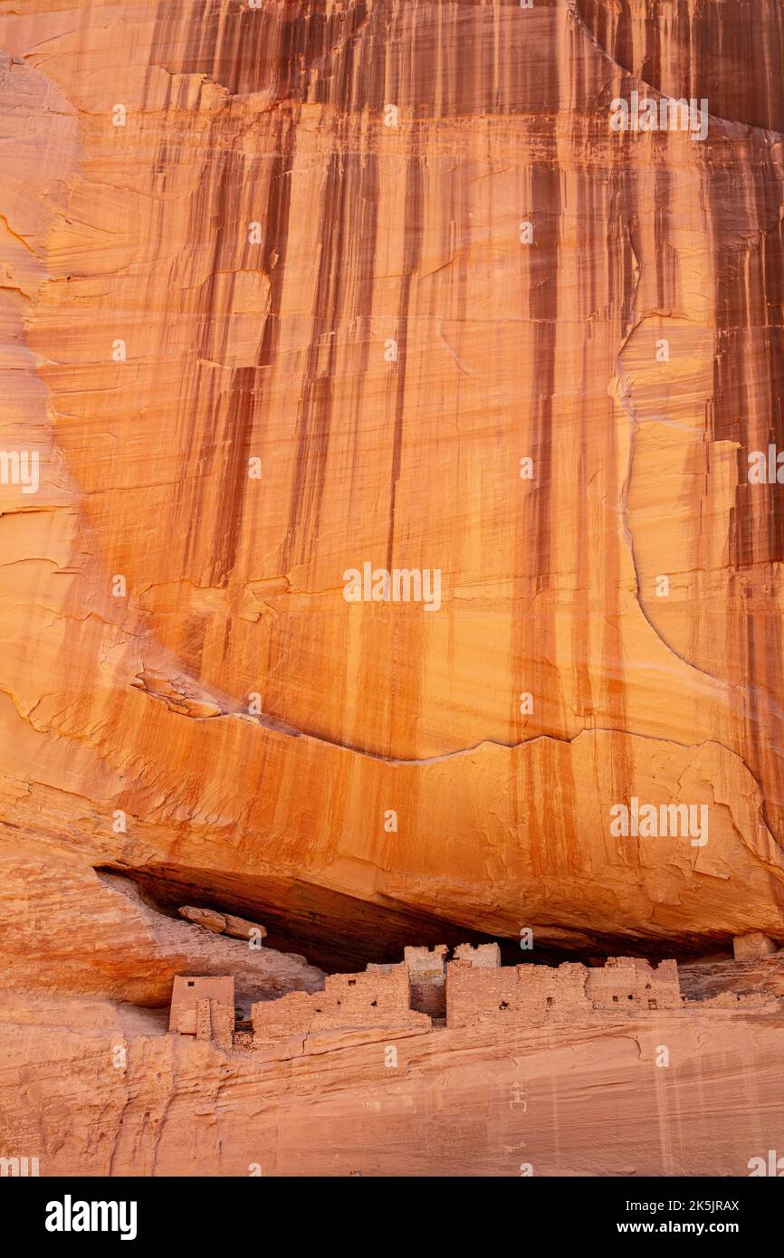 La Maison Blanche à Canyon de Chelly, Arizona Banque D'Images