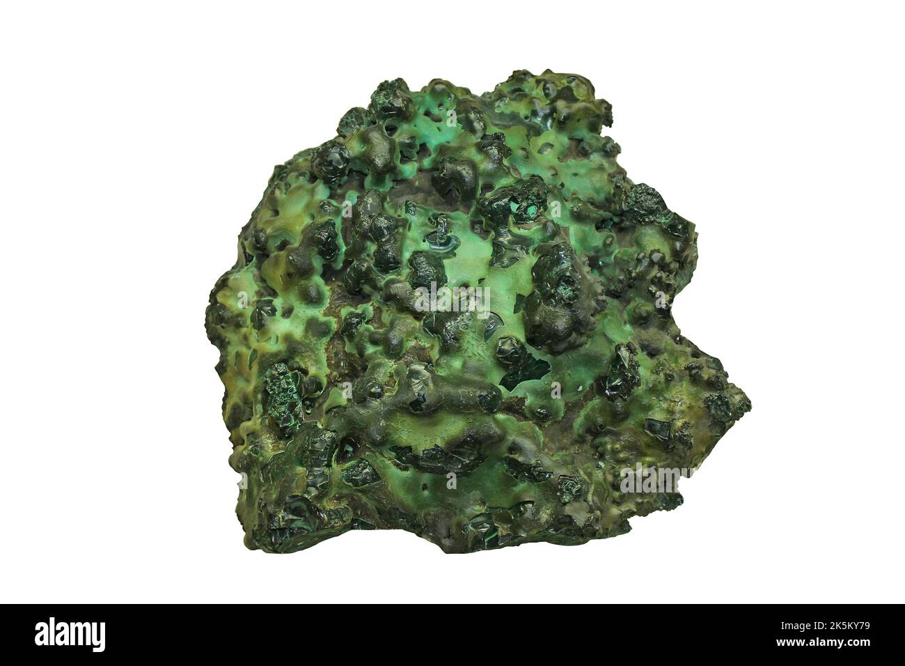 Chrysocolla - masse botryoidale - Arizona, États-Unis - un minéral phyllosilicate de cuivre hydraté Banque D'Images