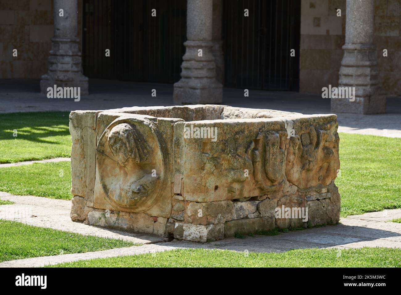 Patio de las Escuelas Menores (écoles de Monior), Université de Salamanque, Salamanque ville, Espagne, Europe. Banque D'Images