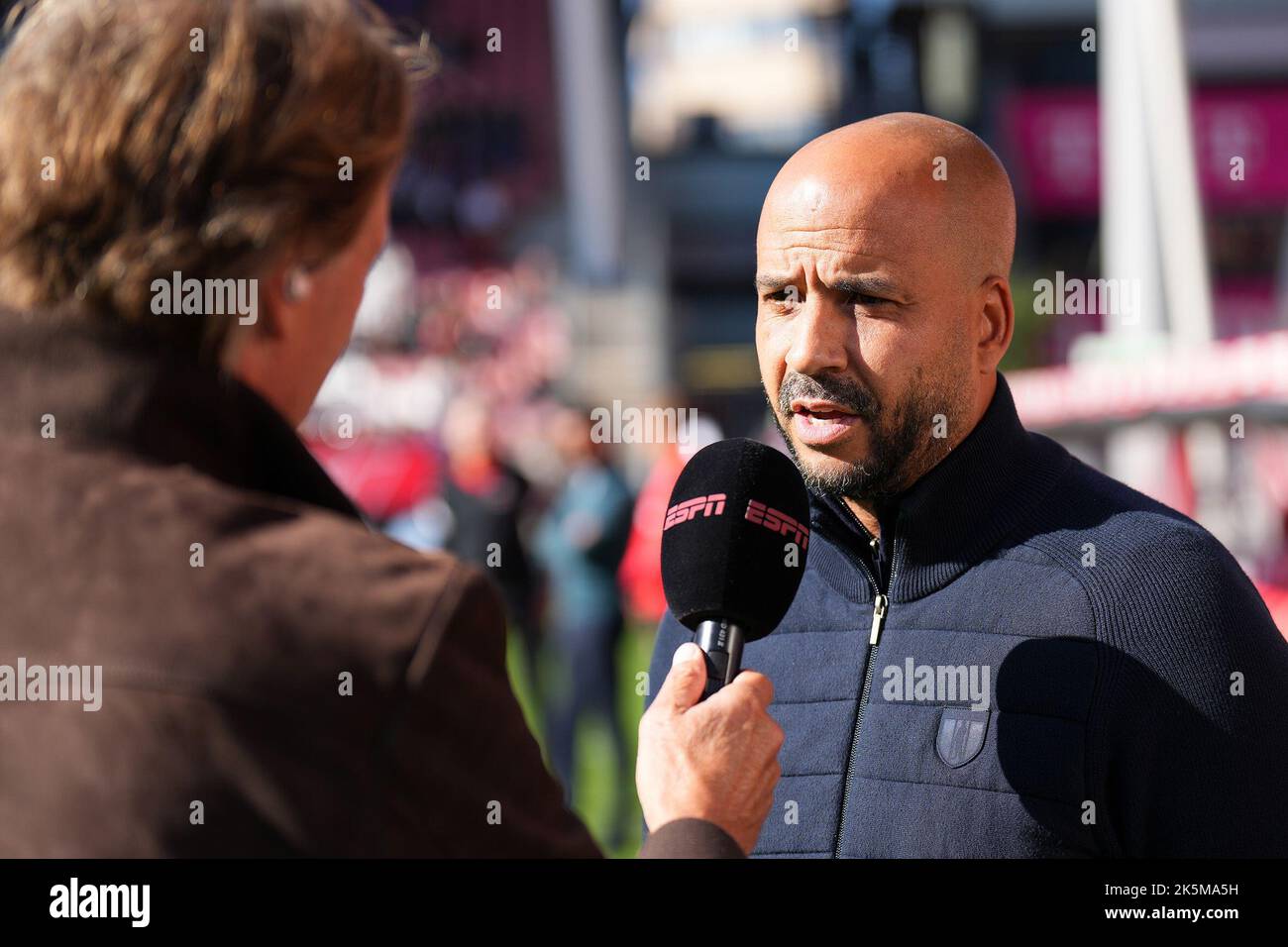 UTRECHT - AZ Alkmaar entraîneur Pascal Jansen pendant le match néerlandais Eredivisie entre le FC Utrecht et AZ Alkmaar à Stadion Galgenwaard sur 9 octobre 2022 à Utrecht, pays-Bas. ANP ED DU POL Banque D'Images