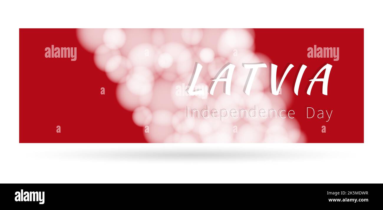 Jour de l'indépendance Lettonie. Bannière. Illustration vectorielle Illustration de Vecteur
