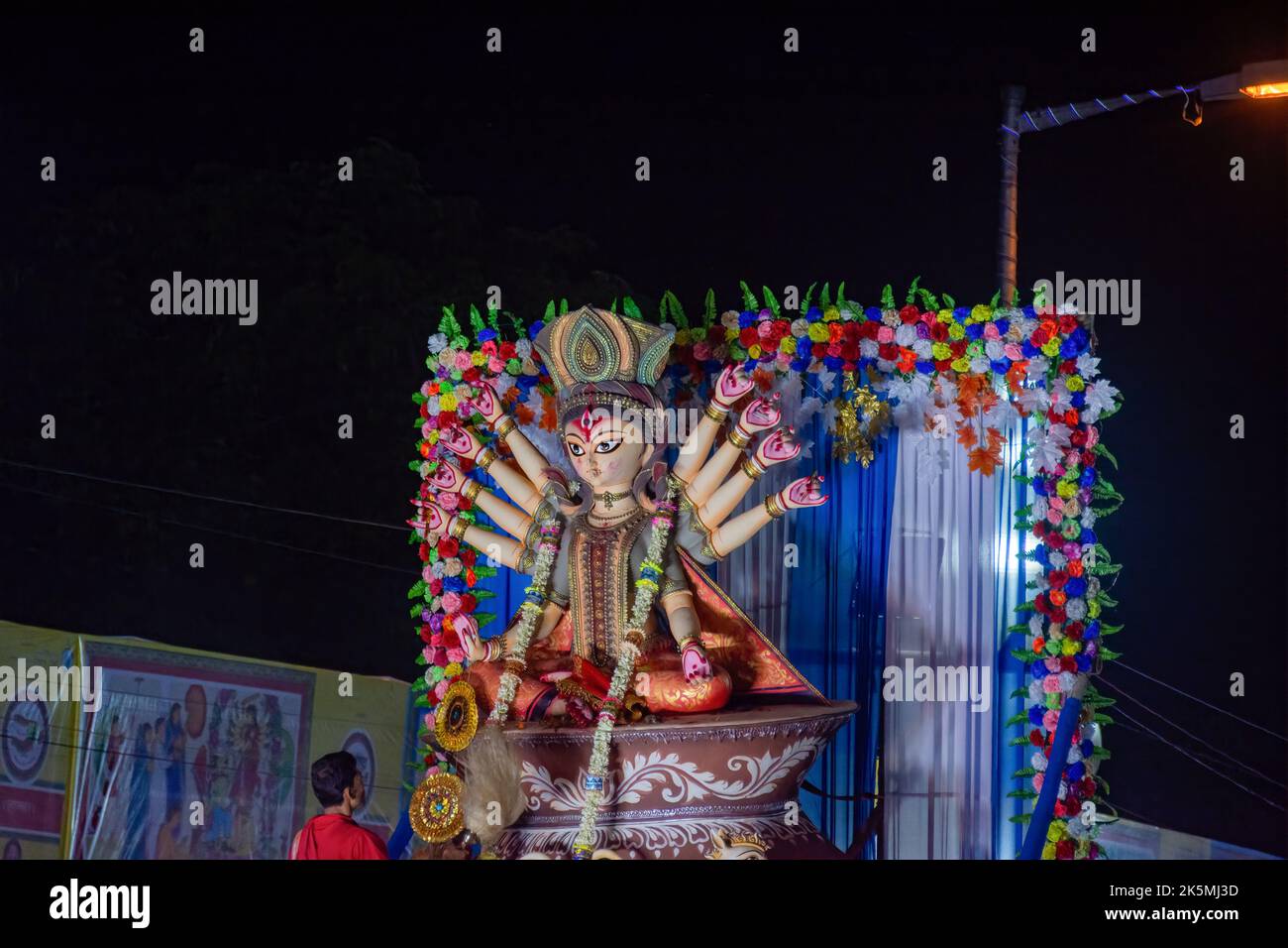 Carnaval de Kolkata puja 2022 organisé par le gouvernement du Bengale occidental le 8th octobre 2022 à Kolkata Stand Road Banque D'Images