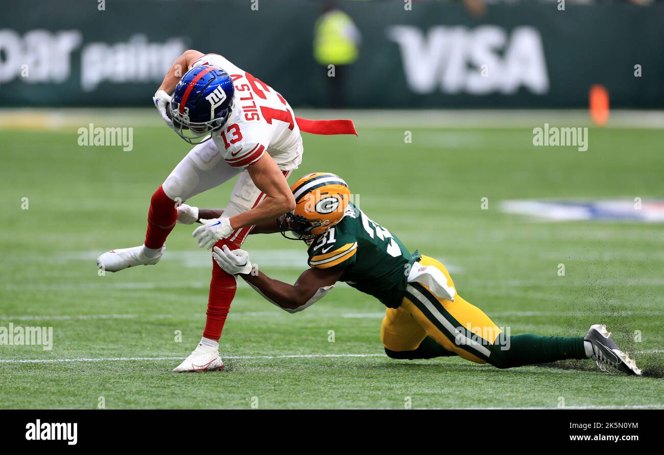 November 14, 2021: Green Bay Packers safety Adrian Amos (31) celebrates his  interception with inside linebacker De'Vondre Campbell (59), free safety  Darnell Savage (26), and cornerback Eric Stokes (21) during the NFL