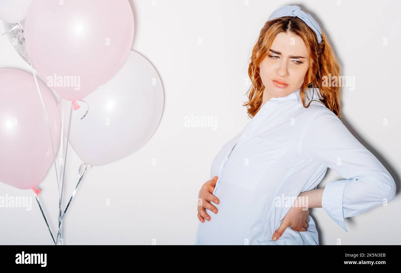 grossesse dure fatigue femme maternité sentiments Banque D'Images