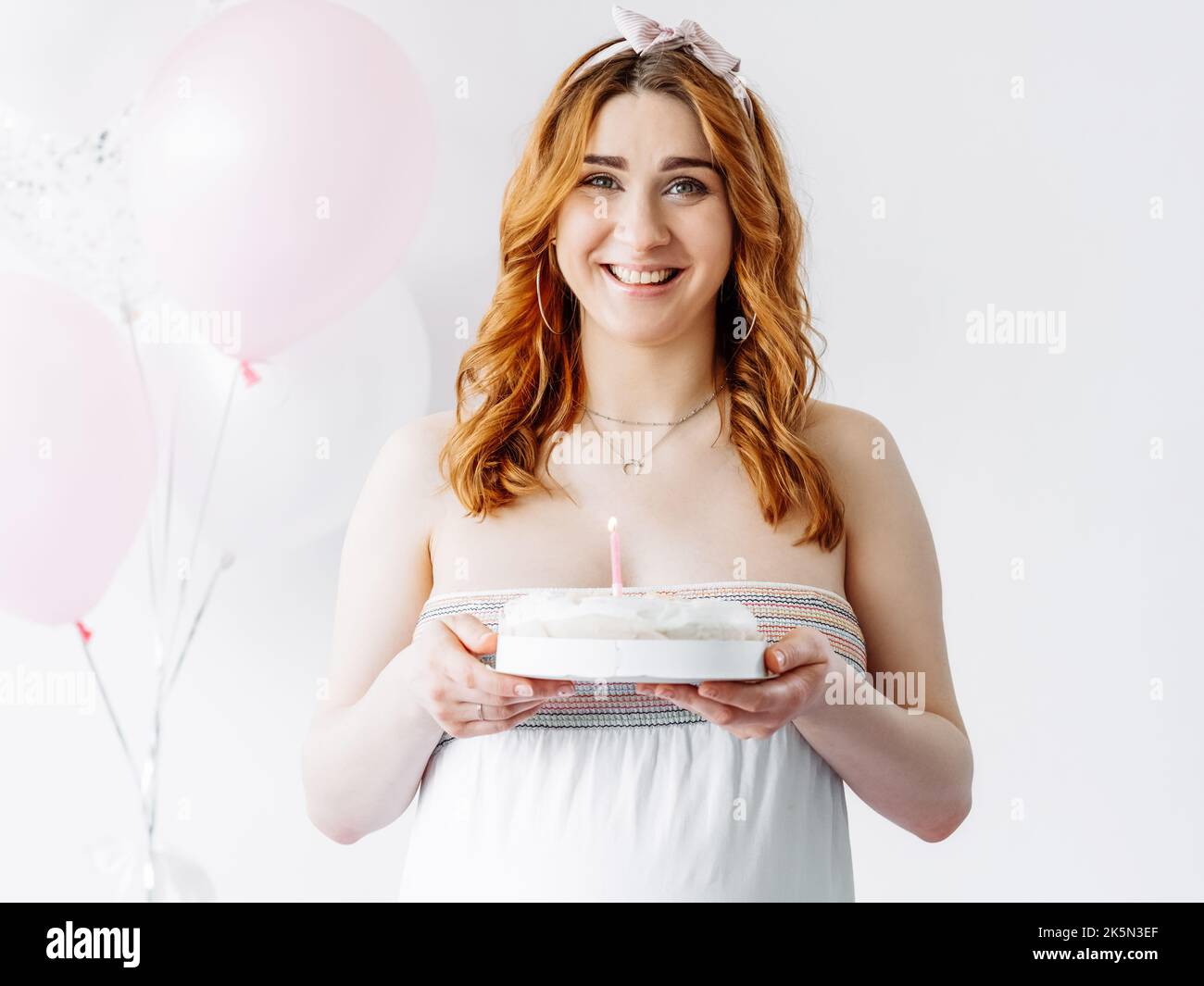 fête de douche de bébé heureuse femme fête boulangerie Banque D'Images