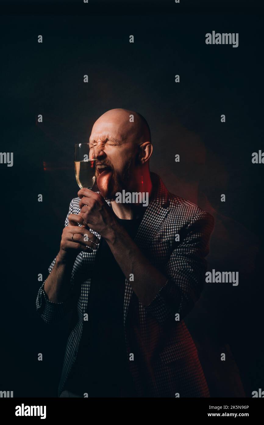 fête boisson insensée homme fête boisson vacances Banque D'Images