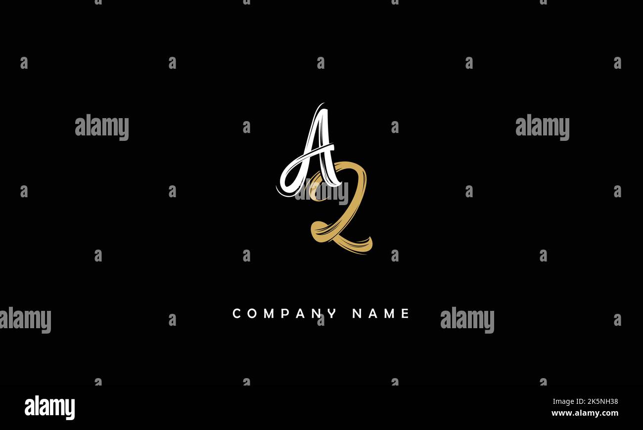 AZ, ZA lettres abstraites logo Monogramme Illustration de Vecteur