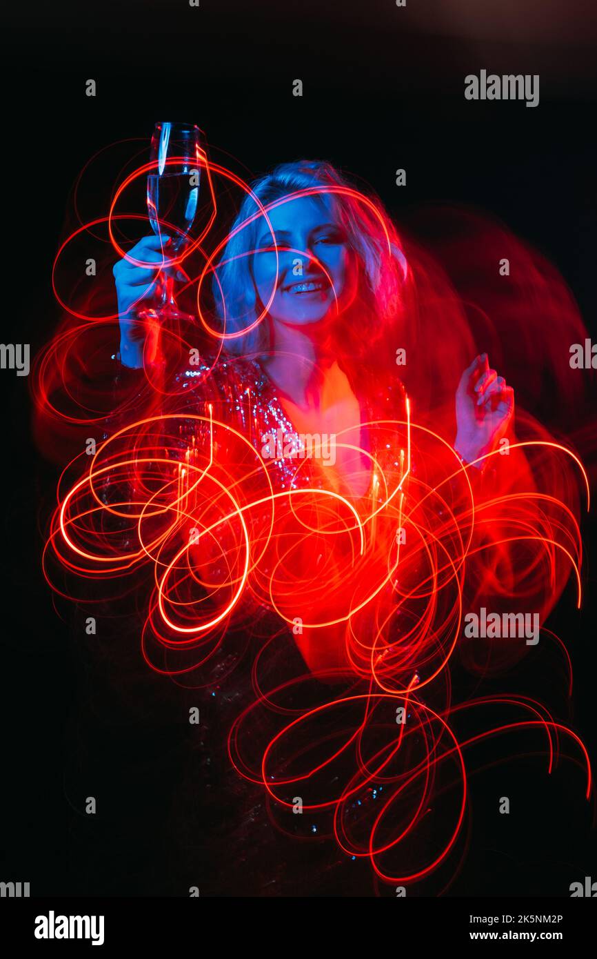 mystère femme noël fête vacances inspiration Banque D'Images