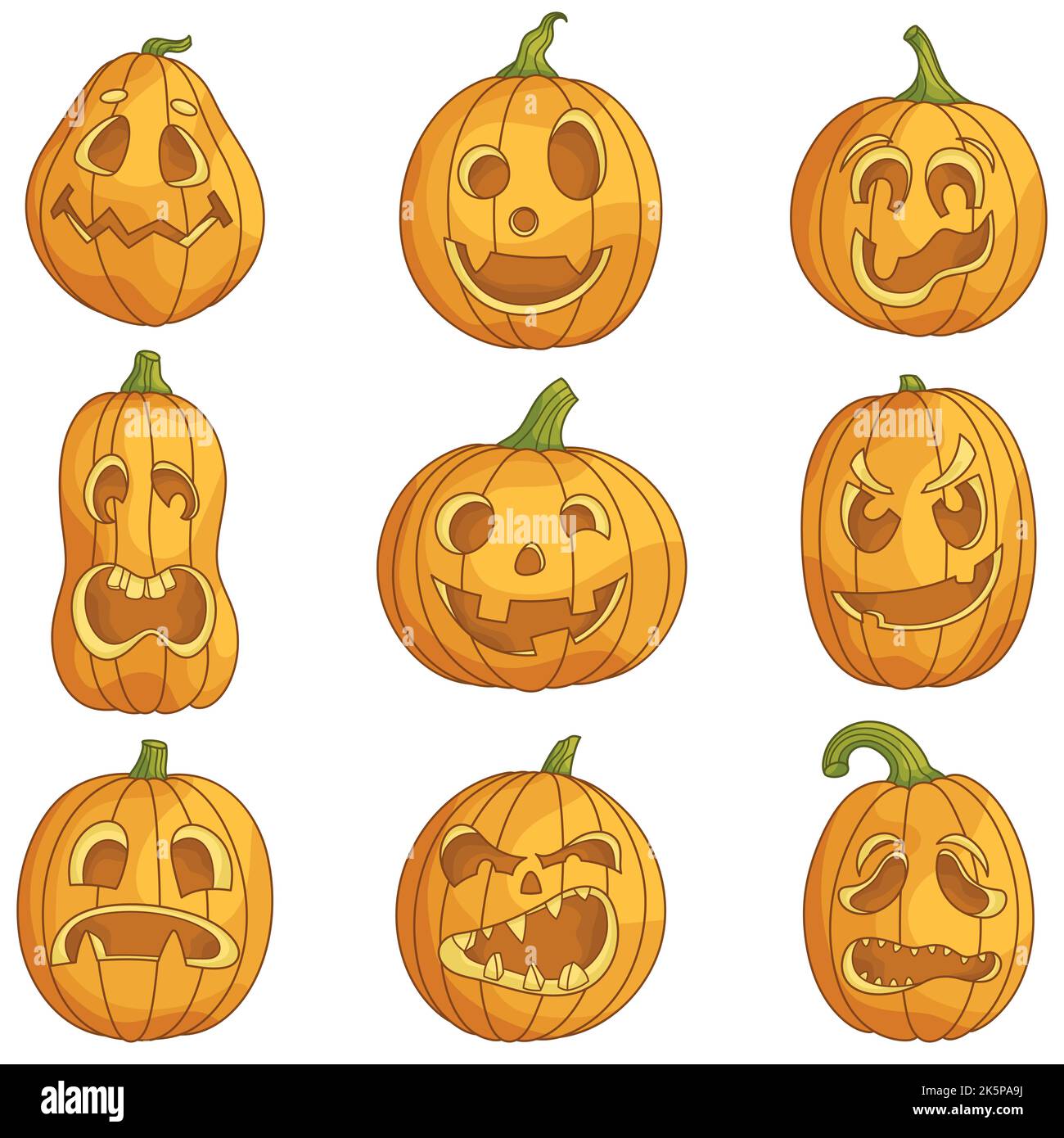 Kit Halloween 11 Stickers Gel Phosphorescents Pour Fenêtre - Citrouilles Et Jack-o'-Lantern