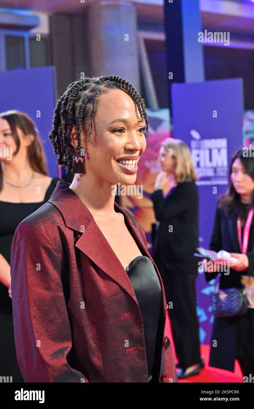 Londres, Royaume-Uni. 09th octobre 2022. Jesse Akele arrive à la première européenne du BFI London film Festival’s 2022 le 9th octobre 2022 à la South Bank, Royal Festival Hall, Londres, Royaume-Uni. Crédit : voir Li/Picture Capital/Alamy Live News Banque D'Images