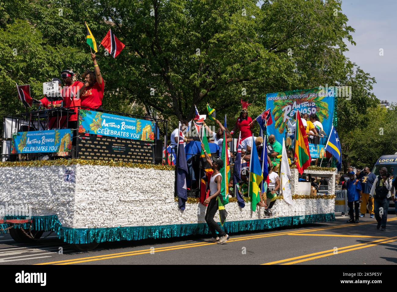 La parade de la fête du travail des Indiens de l'Ouest 2022 à Brooklyn, NY Banque D'Images