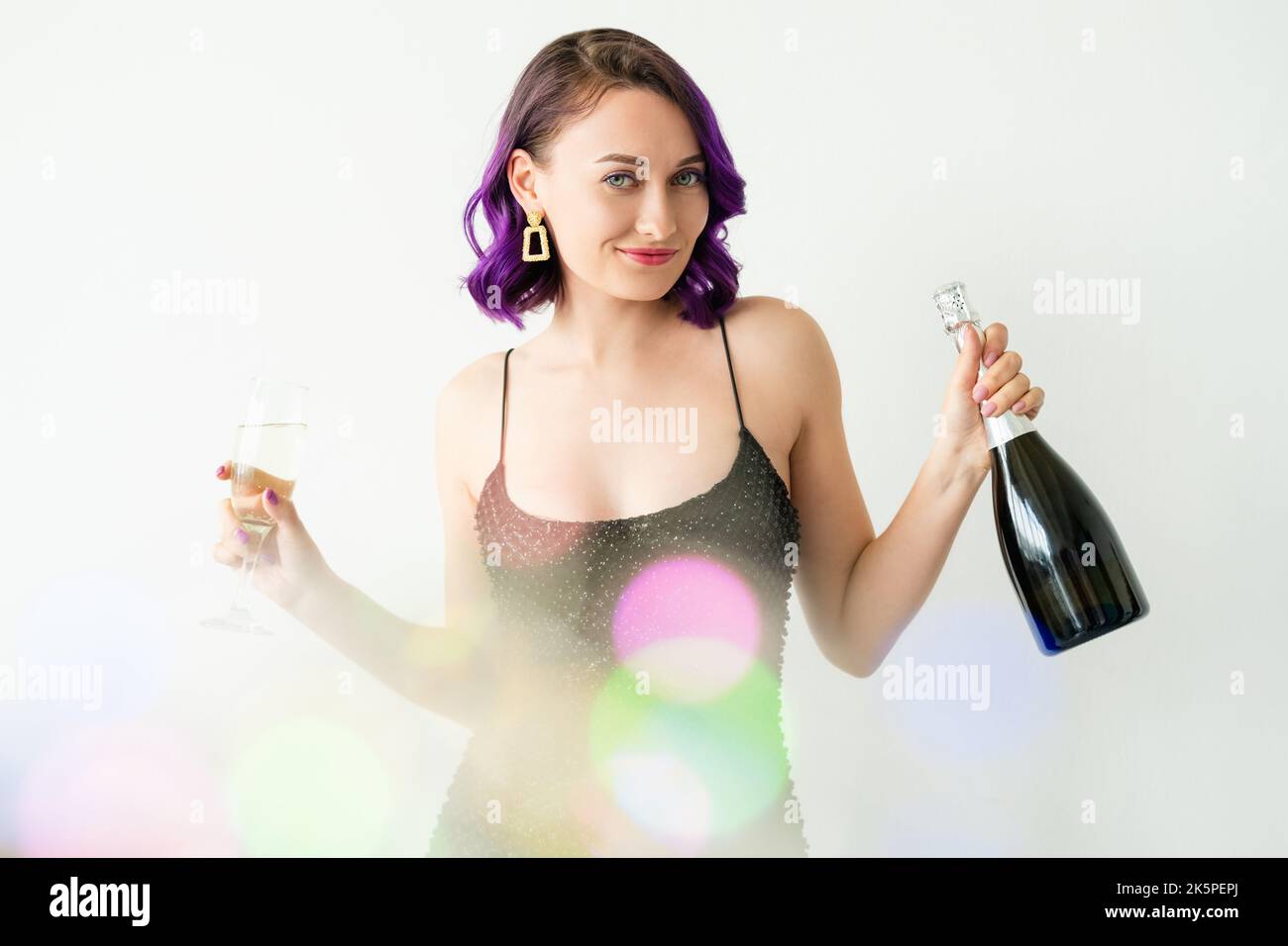 bonne femme filles fête fête fête boisson fête fête fête Banque D'Images