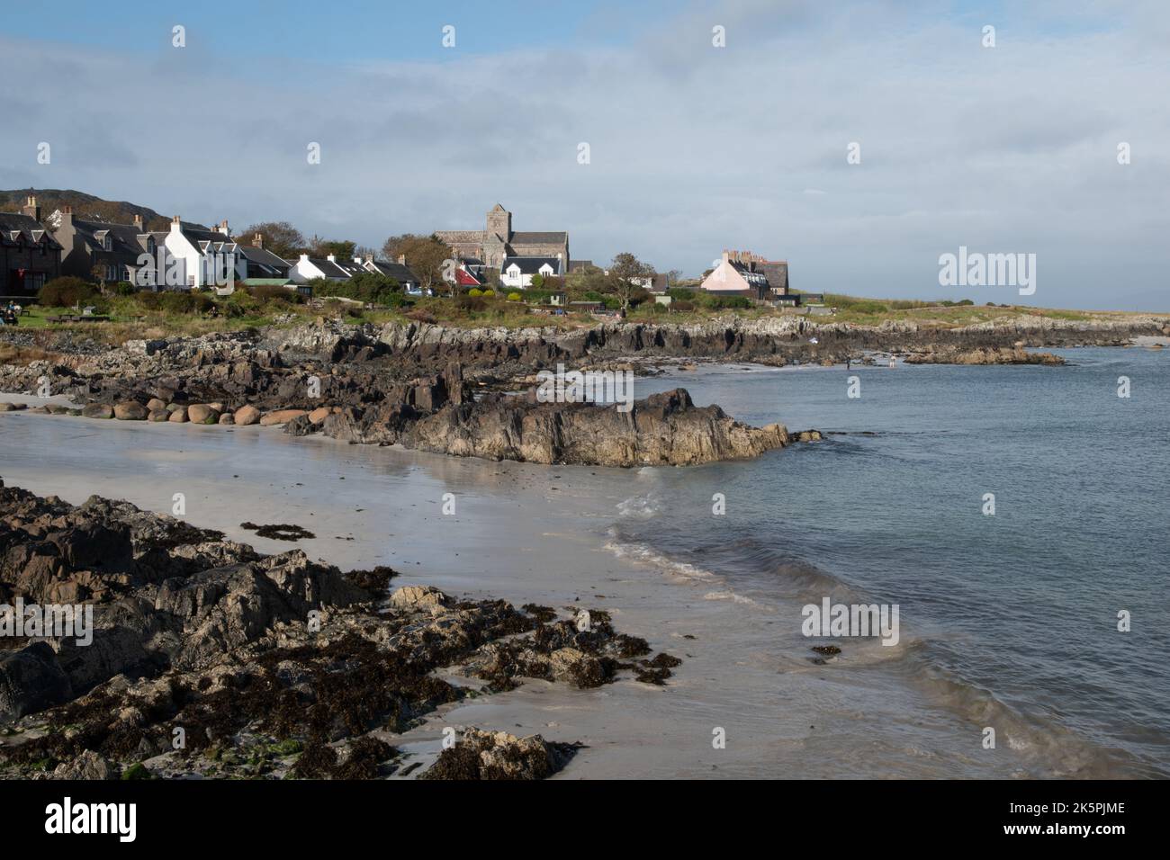 Abbaye de St Mary, Iona, Écosse, Royaume-Uni Banque D'Images