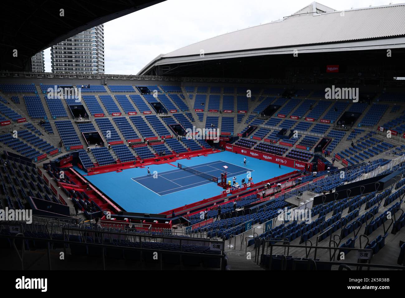 Tokyo, Japon. 9th octobre 2022. Vue générale tennis : Rakuten Japan Open tennis Championships 2022 au Ariake Colosseum à Tokyo, Japon . Credit: AFLO SPORT/Alay Live News Banque D'Images