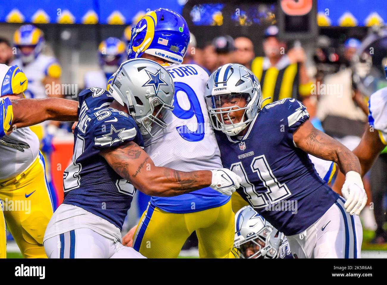 Inglewood, Californie. 9th octobre 2022. Los Angeles Rams Quarterback