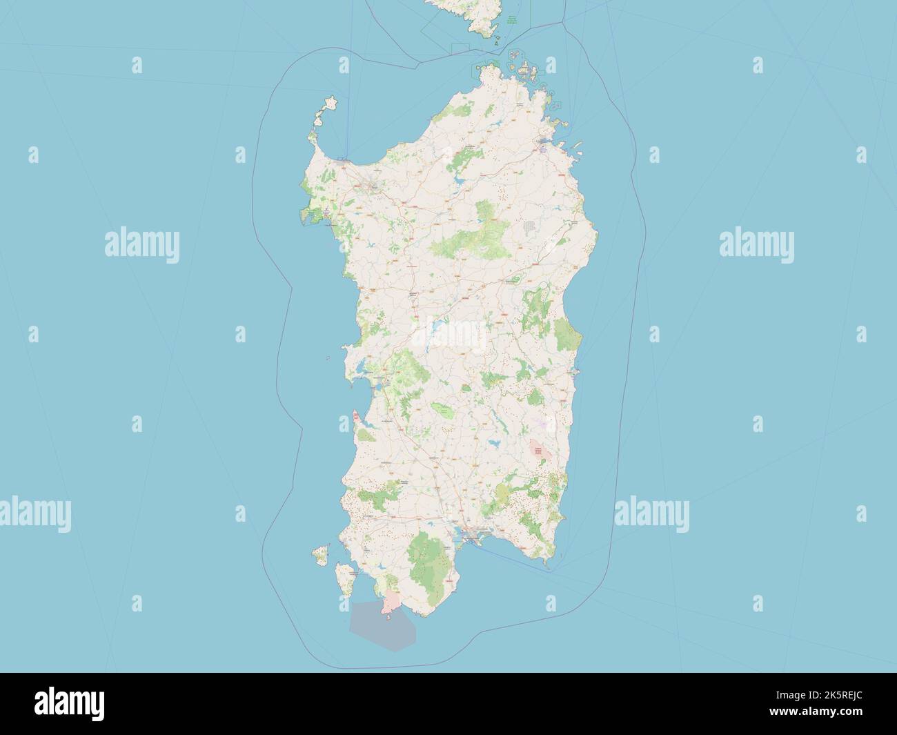 Carte de la sardaigne Banque de photographies et d’images à haute