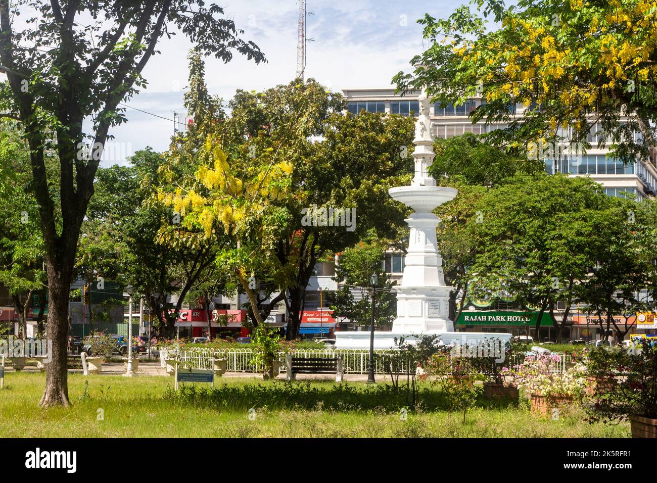 La fontaine du patrimoine communément connue sous le nom de Fuente Osmena dans la ville de Cebu, aux Philippines Banque D'Images