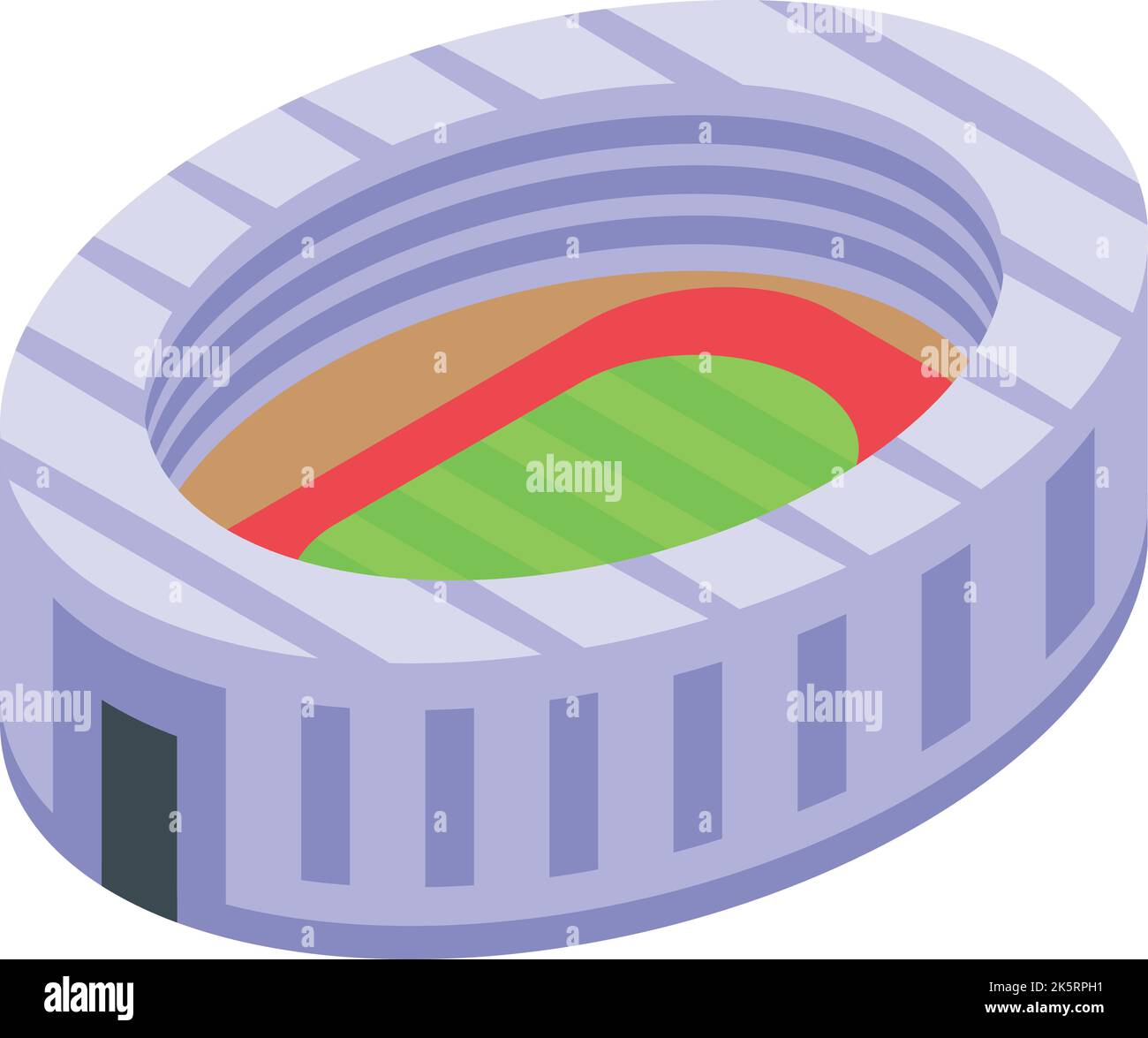 Argentine football stade icône vecteur isométrique. Drapeau national. État de déplacement Illustration de Vecteur