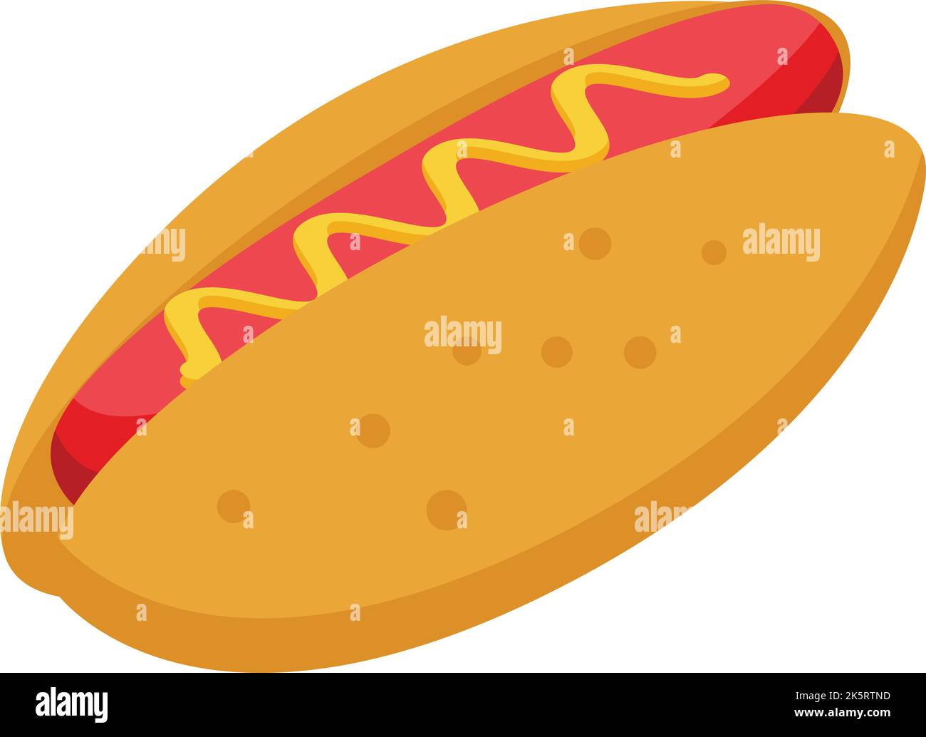 Icône de hot dog rapide, vecteur isométrique. Vendeur de produits alimentaires. Kiosque de rue Illustration de Vecteur